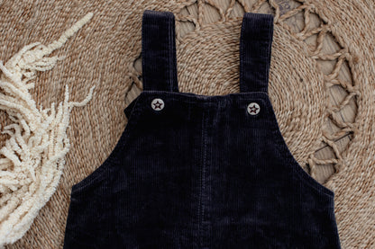 Ribbed corduroy dungarees