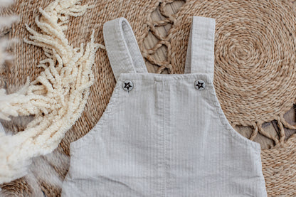 Ribbed corduroy dungarees